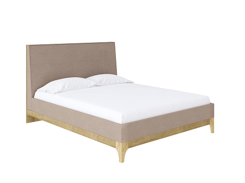 Кровать премиум Odda - Мягкая кровать из ЛДСП в скандинавском стиле