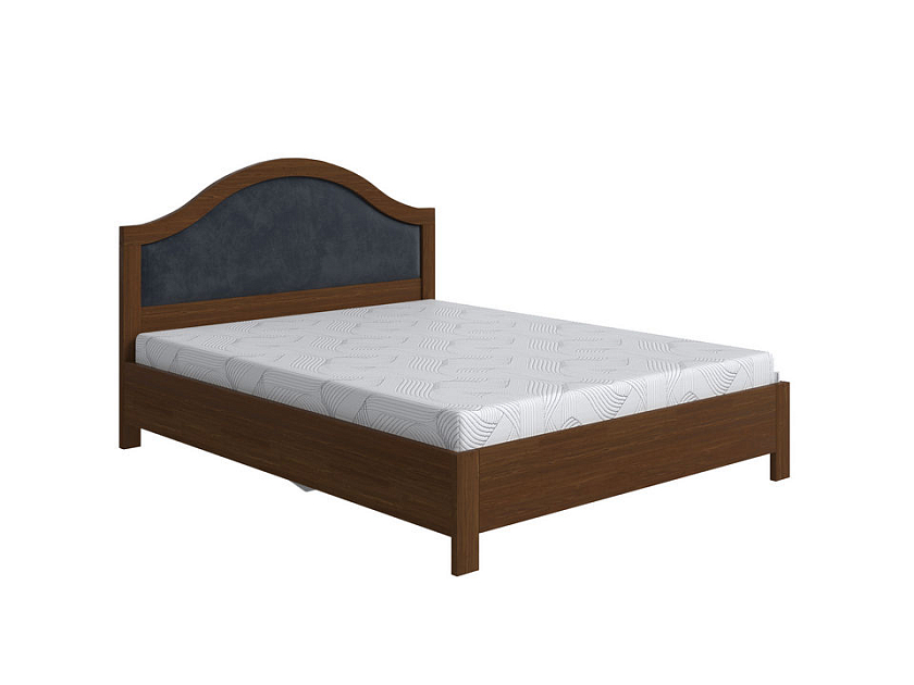 Кровать Ontario с подъемным механизмом 90x200 Ткань/Массив Casa Графитовый/Мокко (сосна) - Уютная кровать с местом для хранения