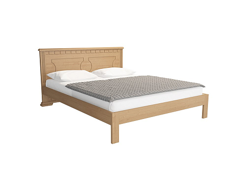 Бежевая кровать Milena-М-тахта - Кровать в классическом стиле из массива.