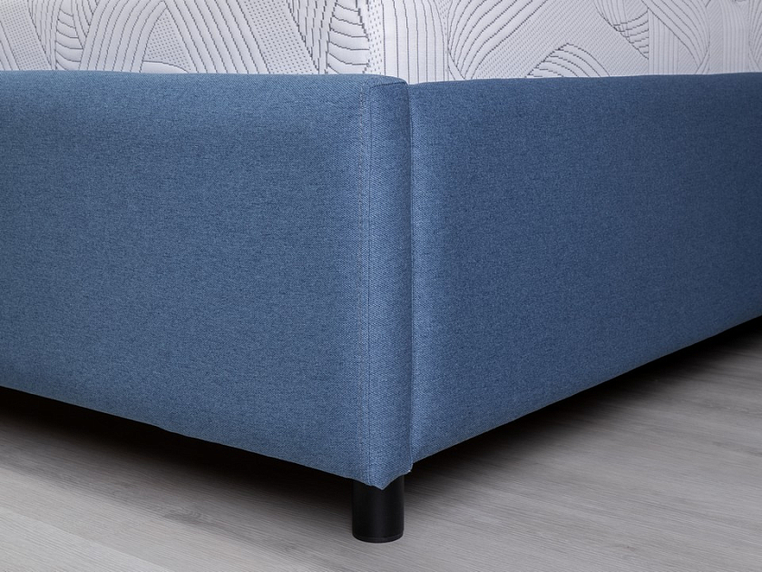 Кровать Nuvola-7 NEW 160x200 Экокожа Молочный перламутр - Современная кровать в стиле минимализм